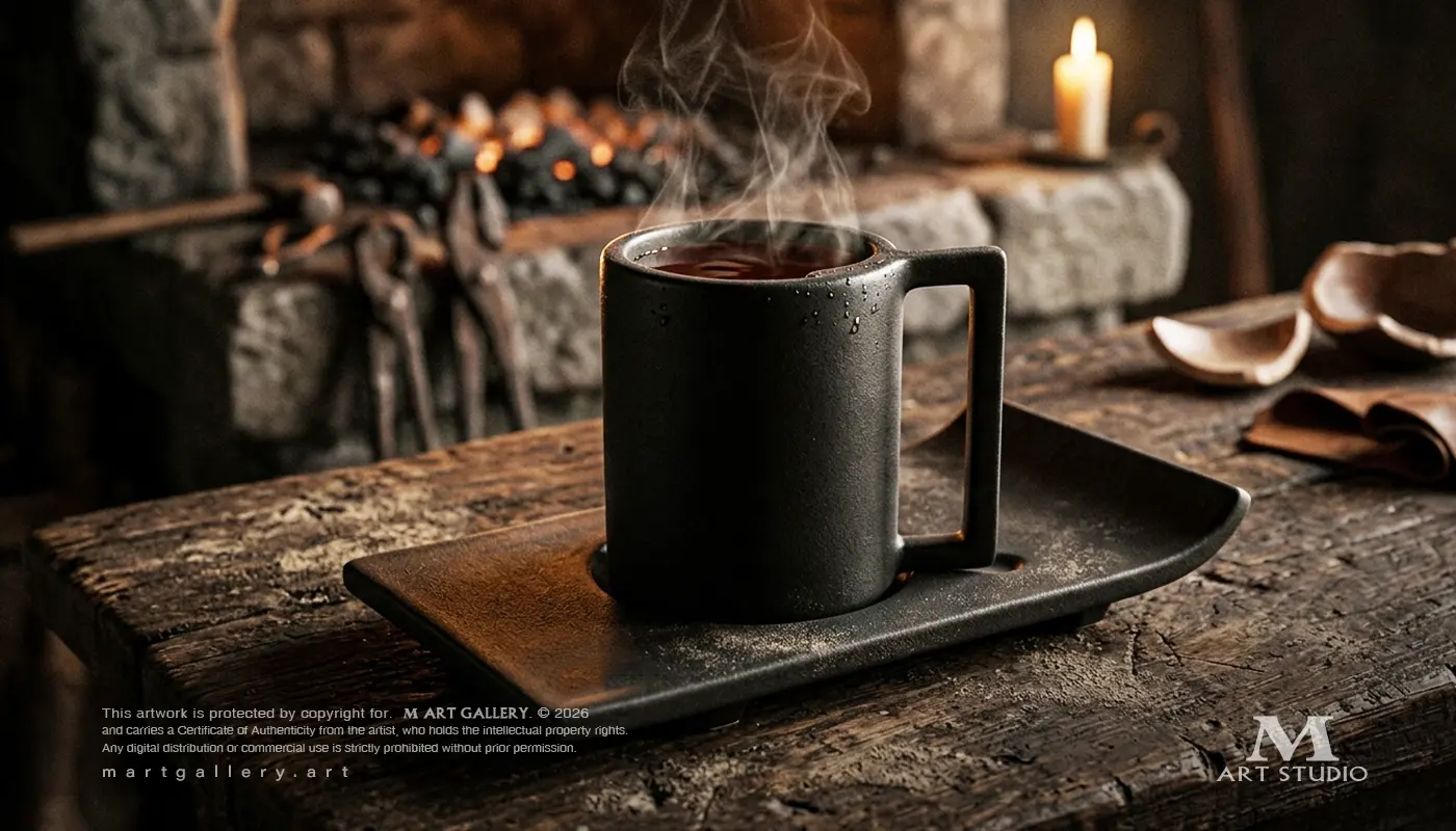 Obsidian-Tea set_Ceramics & Pottery_Mart-Gallery_006 Obsidian Silent